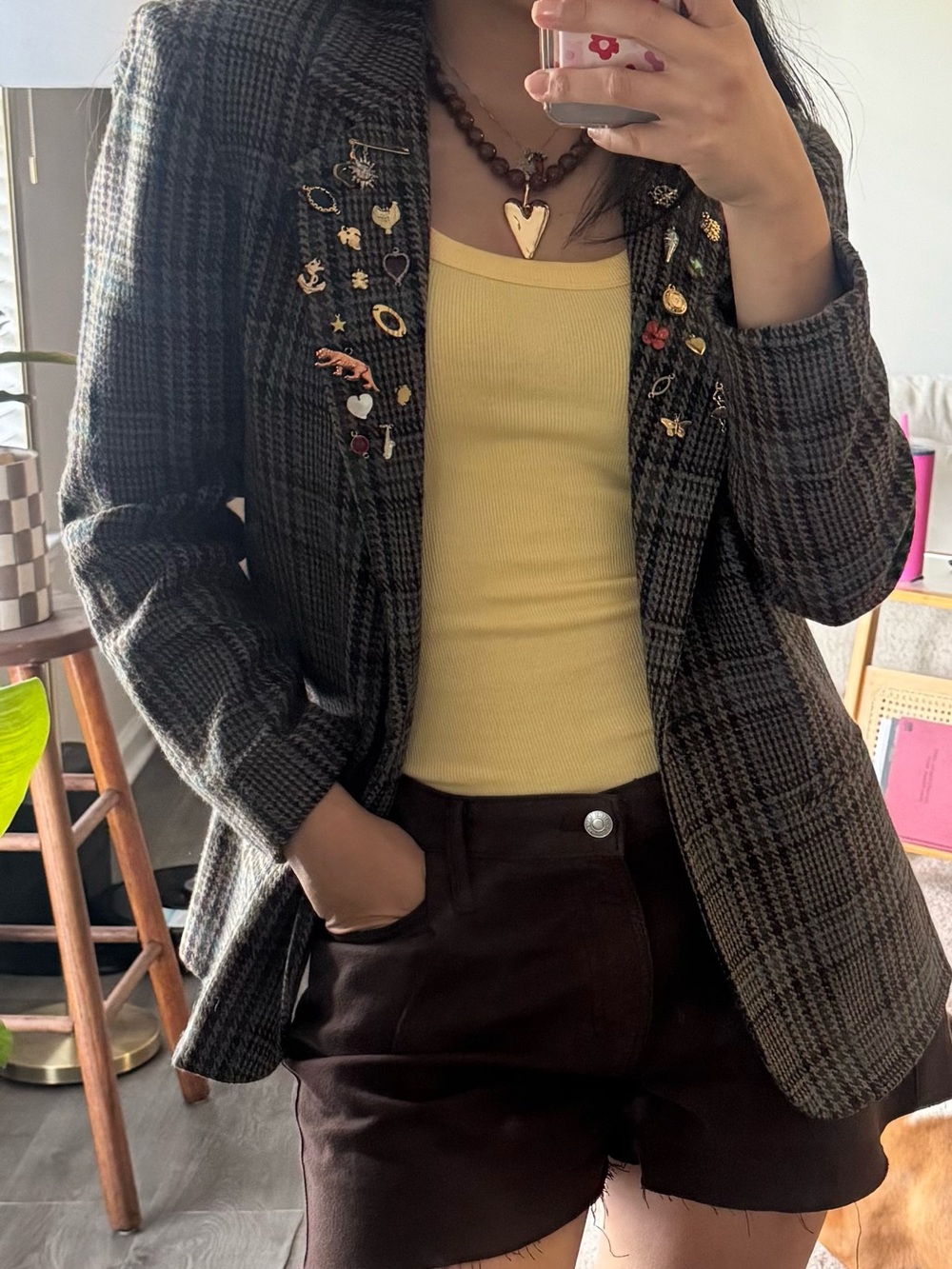 One-of-a-Kind Upcycled Vintage Charm Blazer - Picture 5 of 10